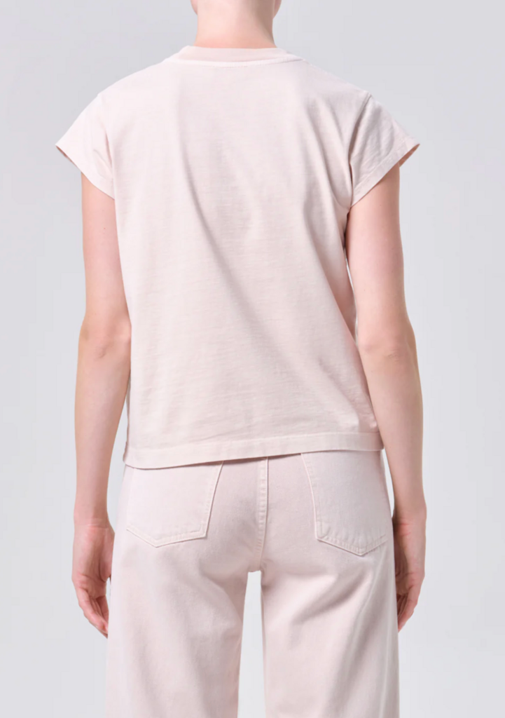 AGOLDE LONG LINE BRYCE CAP SLEEVE TEE