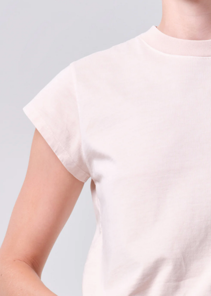 AGOLDE LONG LINE BRYCE CAP SLEEVE TEE