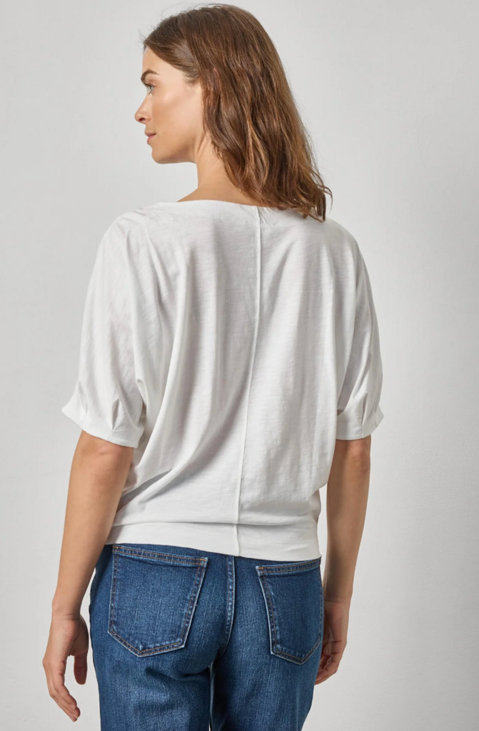 DARTED SKEEVE DOLMAN WEDGE WHITE