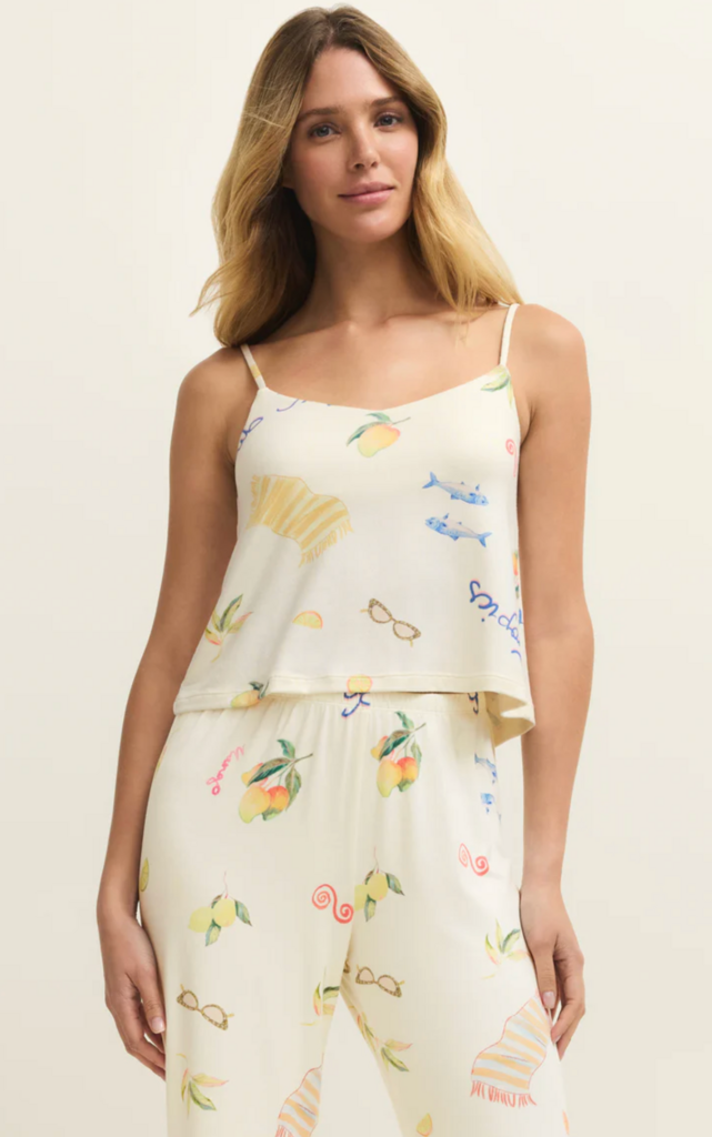 Z SUPPLY MARBELLA CROPPED SILKY JERSEY CAMI