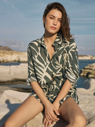 Z SUPPLY ALFIE TOVA PALM BUTTON UP