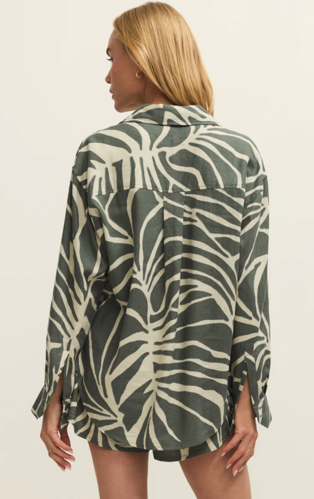 Z SUPPLY ALFIE TOVA PALM BUTTON UP