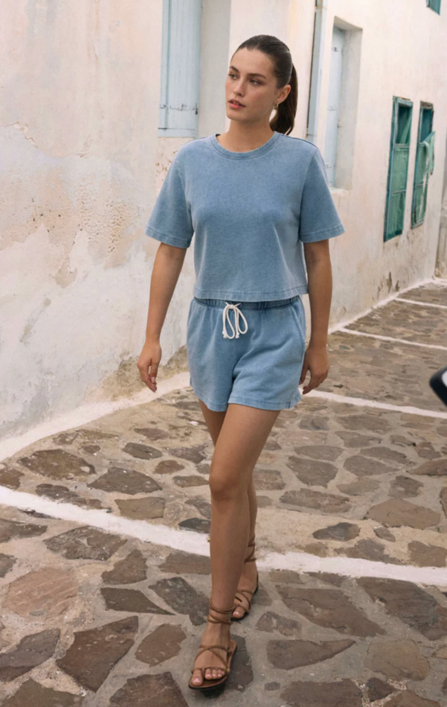 Z SUPPLY HUNTER KNIT DENIM SHORT