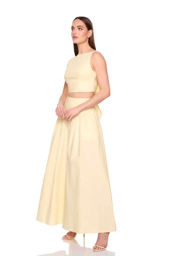 SUSANA MONACO POPLIN DROP WAIST SKIRT