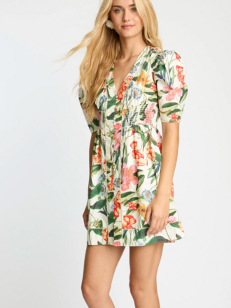 CABALLERO LUCINDA DRESS BUTTERCREAM FLORAL