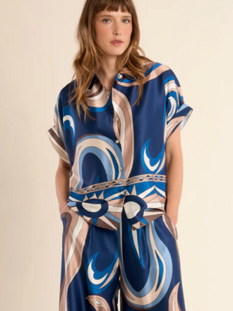 MOLLY BRACKEN LADIES WOVEN SHIRT