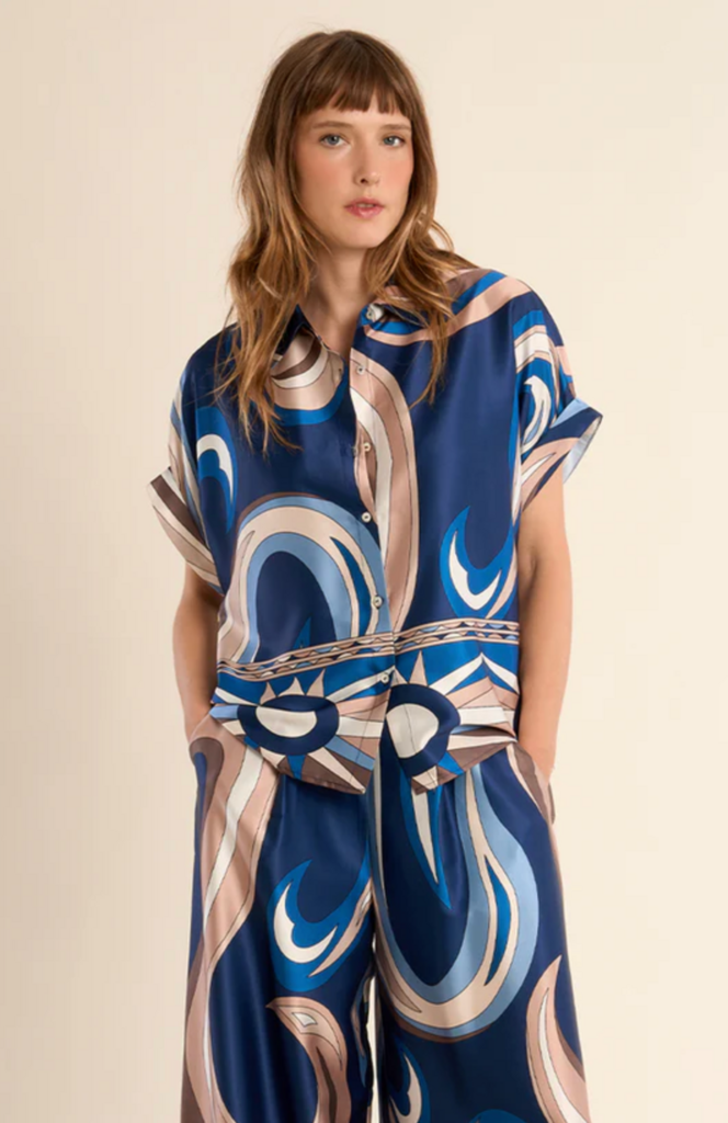 MOLLY BRACKEN LADIES WOVEN SHIRT