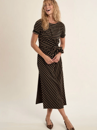 MOLLY BRACKEN LADIES KNITTED DRESS WITH BOW