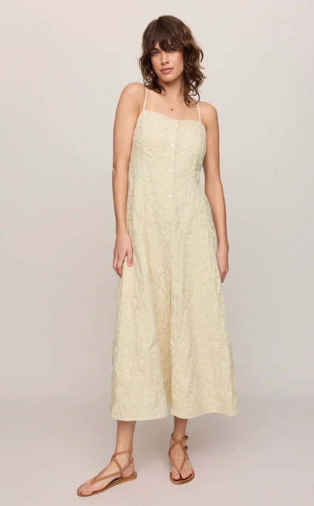 Z SUPPLY ANGEL EYES TEXTURED MIDI DRESS