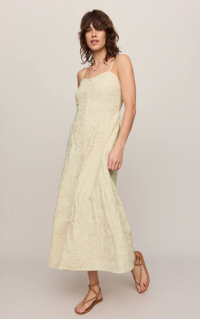 Z SUPPLY ANGEL EYES TEXTURED MIDI DRESS