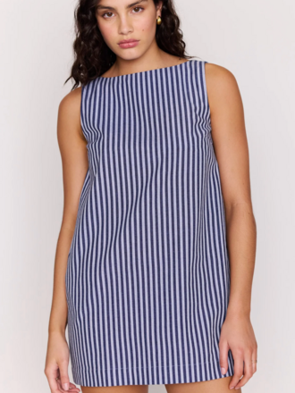 MINKPINK DELMAR STRIPE SHIFT DRESS