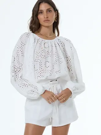 YOUNG FABULOUS & BROKE FLORENTINA TOP BONE