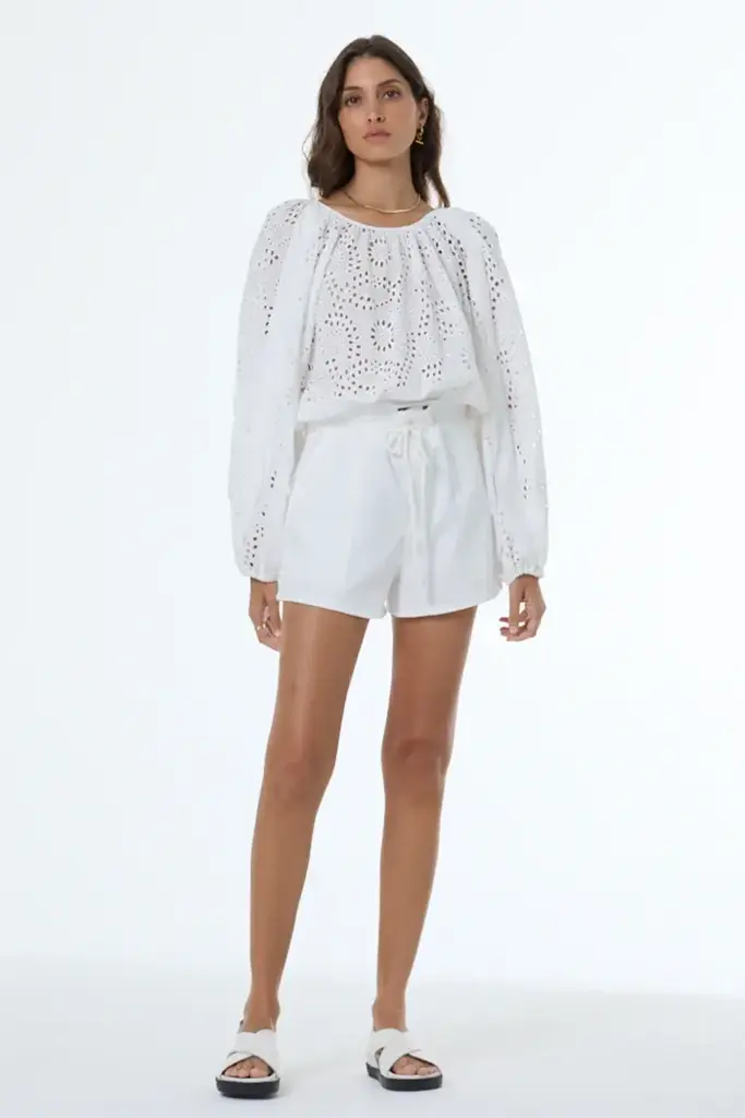 YOUNG FABULOUS & BROKE FLORENTINA TOP BONE