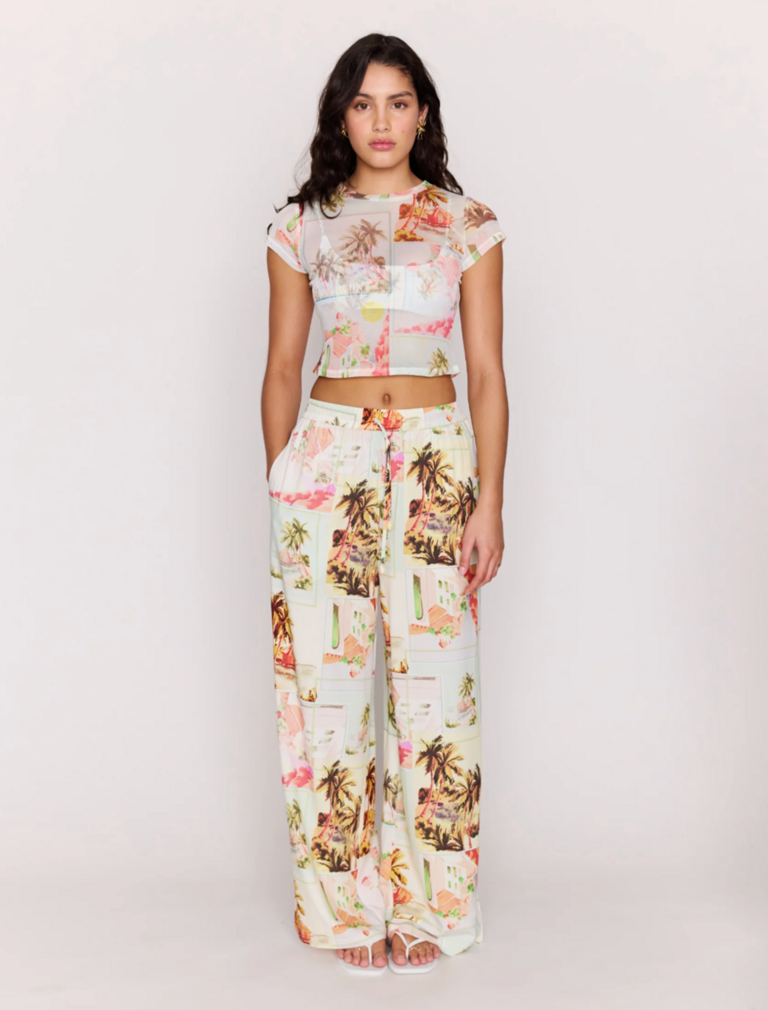 MINKPINK DOLCE MESH BABY TEE