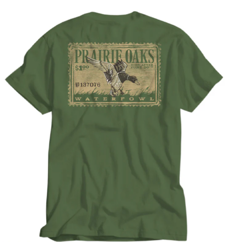 PRARIE OAKS VINTAGE DUCK STAMP SHORT SLEEVE