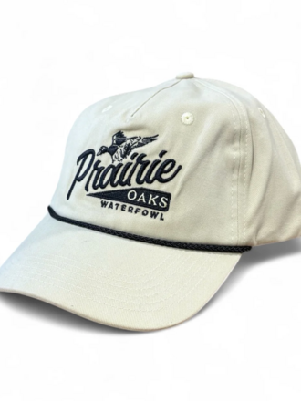 PRARIE OAKS BLACK ROPE HAT