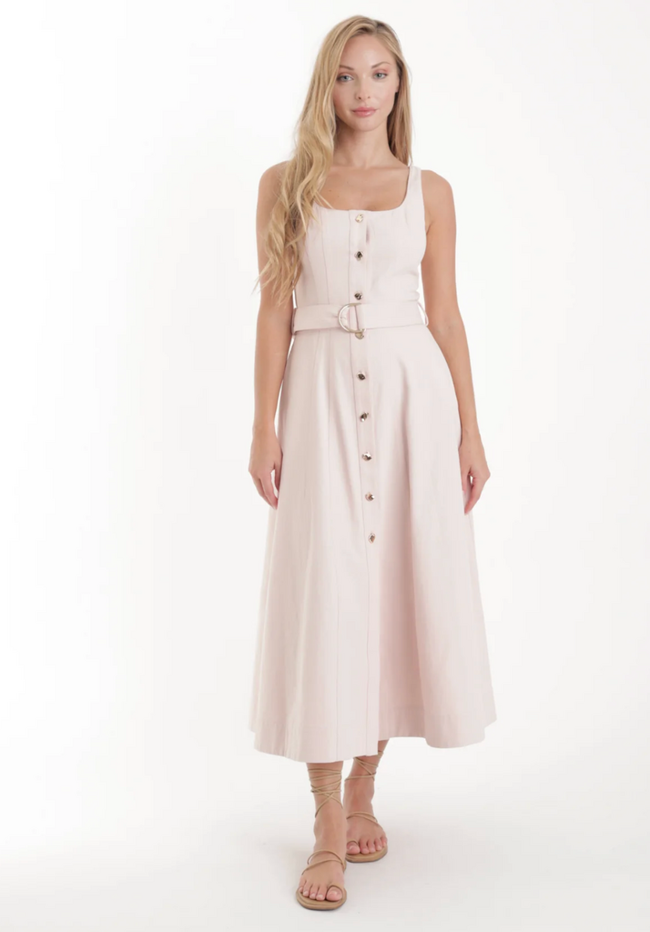 KARINA GRIMALDI ZYRA DENIM DRESS