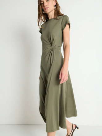 NATION LTD FRIDA TWIST MIDI DRESS