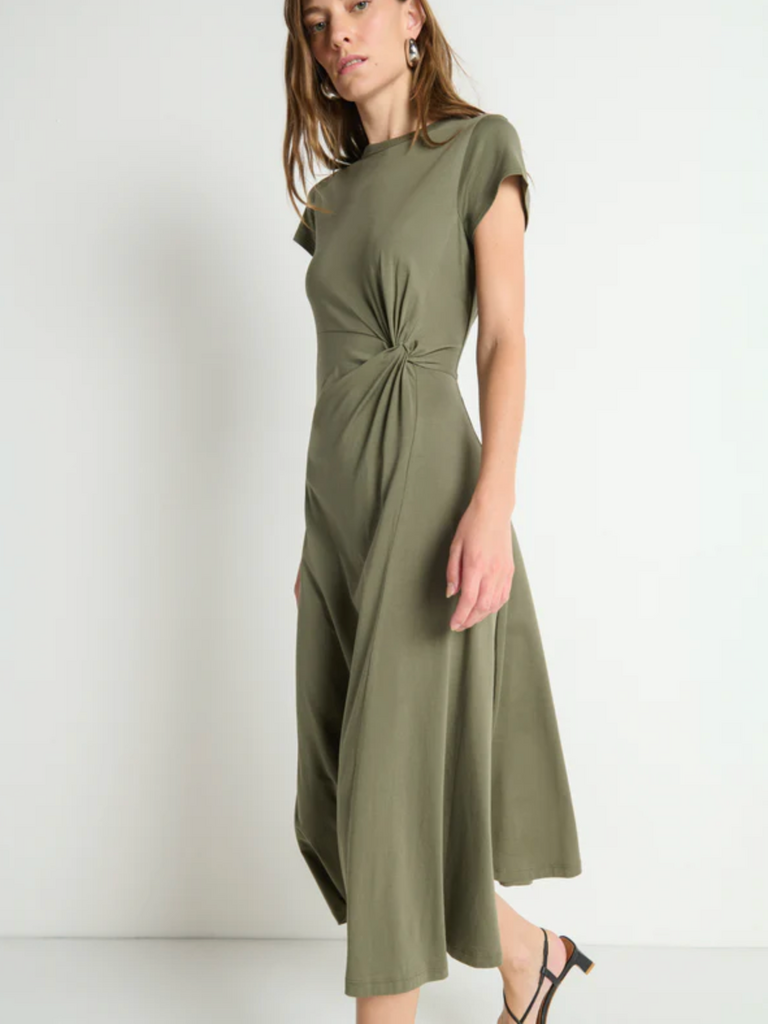 NATION LTD FRIDA TWIST MIDI DRESS
