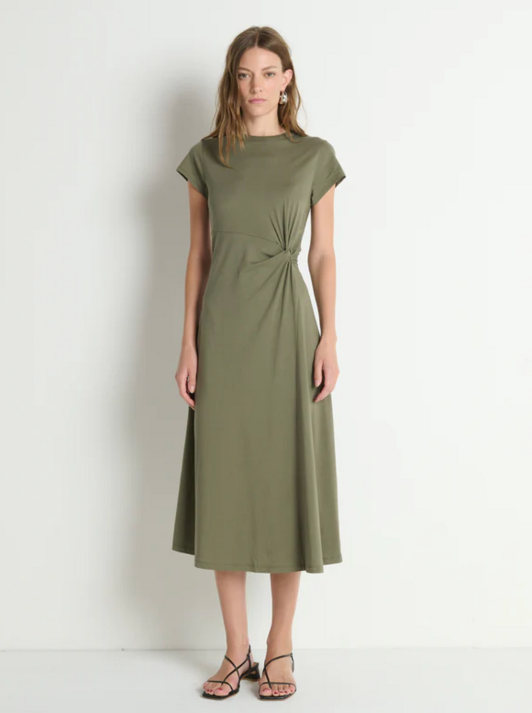 NATION LTD FRIDA TWIST MIDI DRESS
