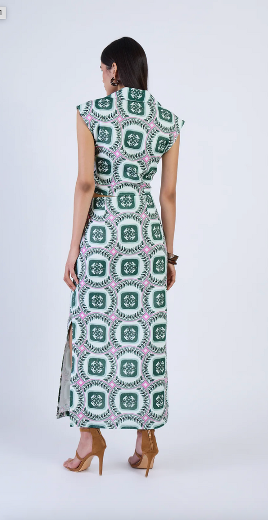 BEYOND BY VERA ASPEN SKIRT PALERMO EMERALD