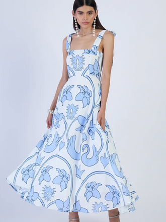 BEYOND BY VERA PEARL DRESS MONACO CELESTE