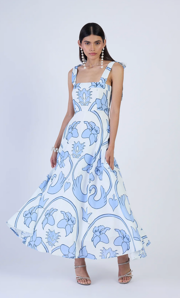 BEYOND BY VERA PEARL DRESS MONACO CELESTE