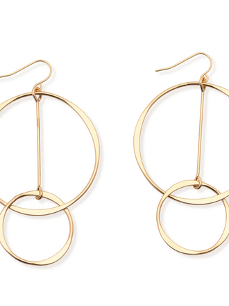 LESLIE CURTIS HEATHER EARRINGS 2.5"