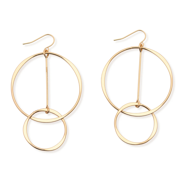 LESLIE CURTIS HEATHER EARRINGS 2.5"