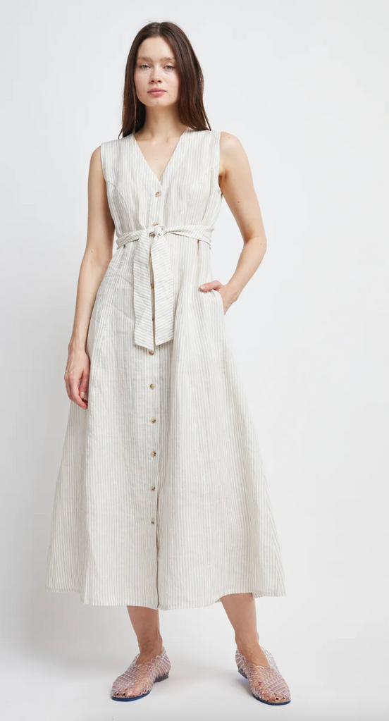 HEIDI WRAP TIE DRESS