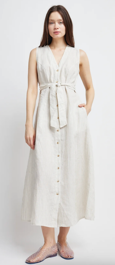 HEIDI WRAP TIE DRESS