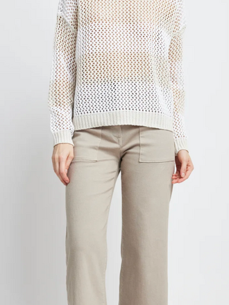 ALANNA L/S FISHNET SWEATER