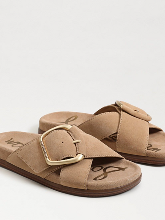 SAM EDELMAN DARLA BUCKLE SLIDE SANDAL