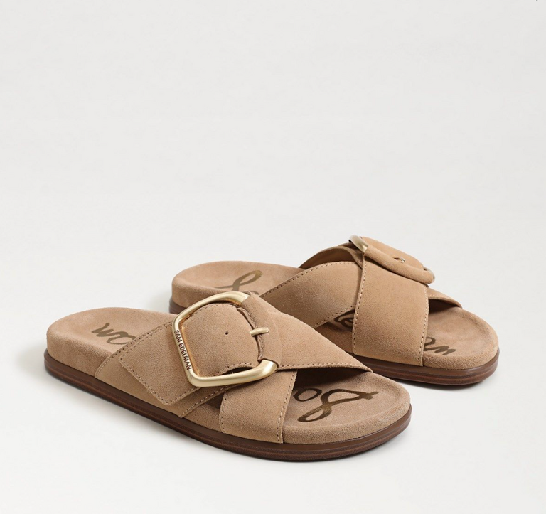 SAM EDELMAN DARLA BUCKLE SLIDE SANDAL