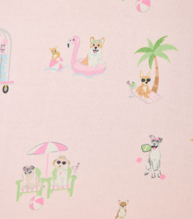 PJ SALVAGE PUPCATION PALMS SUNNIES & SUNSHINE PJ SHORTS