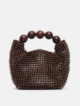 DOLCE VITA CLOVER  WOOD BEADED HANDBAG