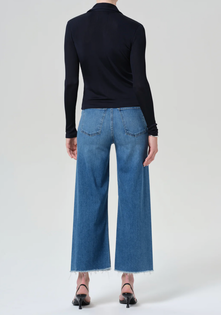 CITIZENS OF HUMANITY LYRA WIDE LEG CROP RAW HEM