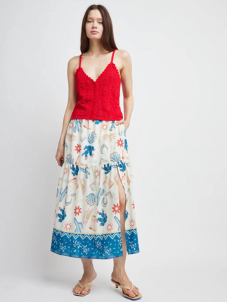 RAIN FRONT SLIT SKIRT