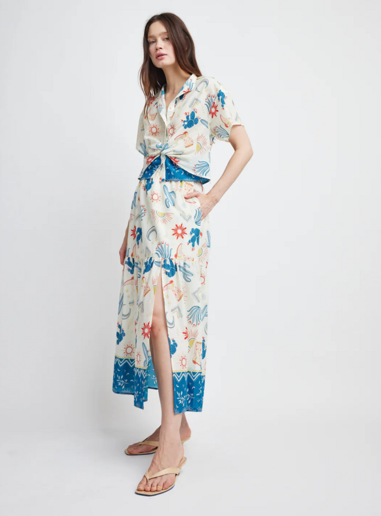 RAIN FRONT SLIT SKIRT