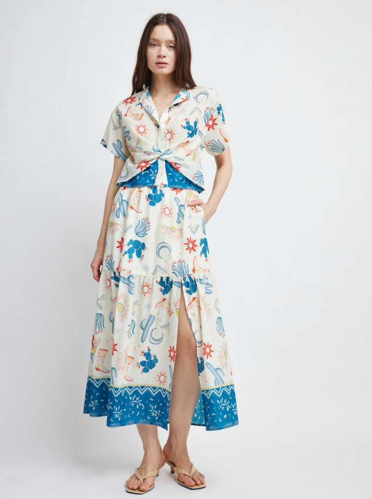 RAIN FRONT SLIT SKIRT