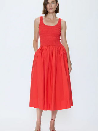 PISTOLA ALESSIA SMOCKED DROP WAIST DRESS