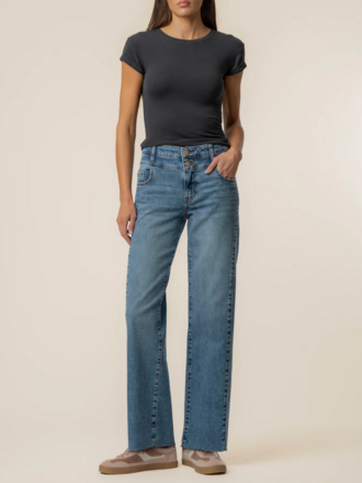 KUT CHARLOTTE HIGH RISE WIDE LEG