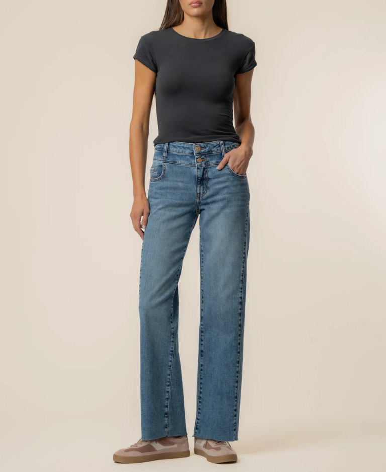 KUT CHARLOTTE HIGH RISE WIDE LEG