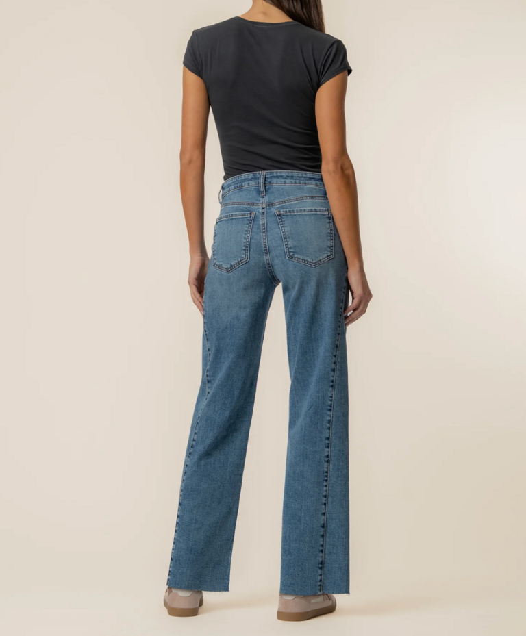 KUT CHARLOTTE HIGH RISE WIDE LEG