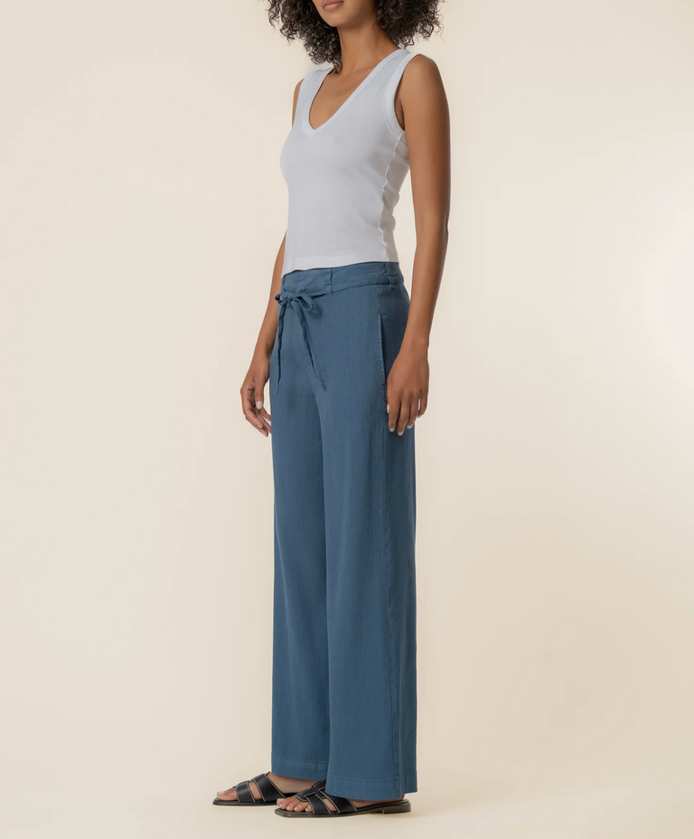 KUT MEG LINEN WIDE LEG PANT
