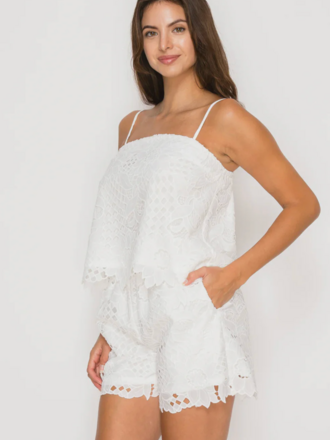 MEET ME IN SANTORINI FLORAL LACE SET