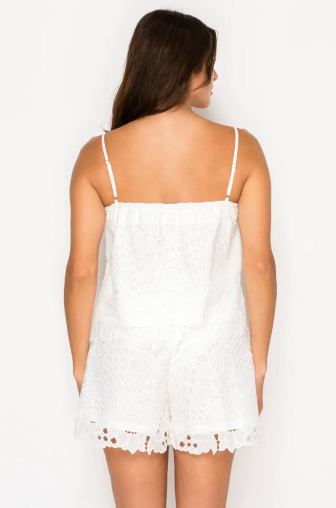 MEET ME IN SANTORINI FLORAL LACE SET