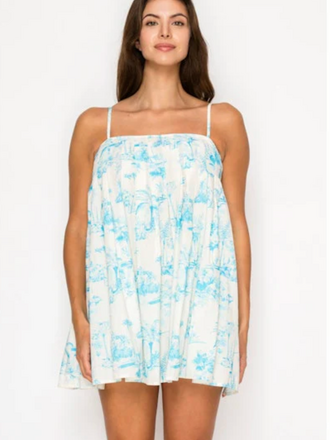 MEET ME IN SANTORINI ISLAND DREAM MINI DRESS