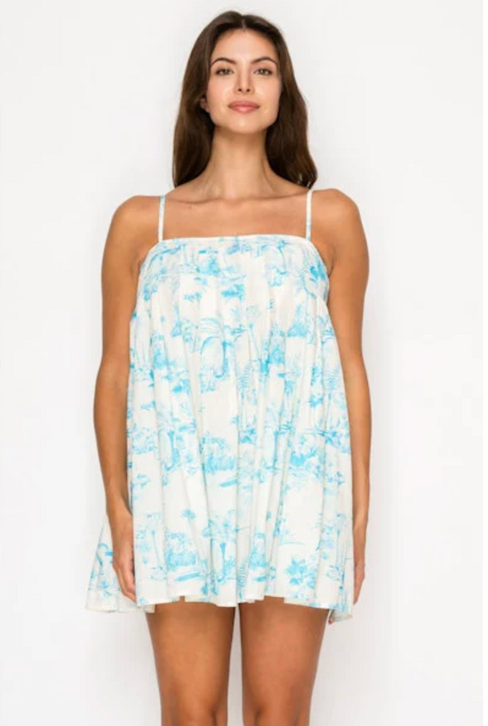 MEET ME IN SANTORINI ISLAND DREAM MINI DRESS