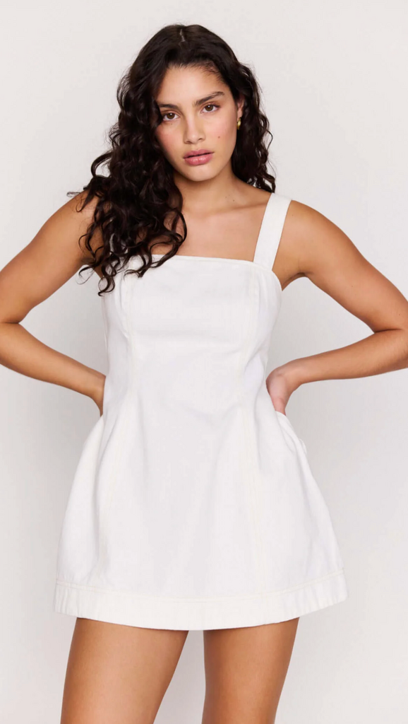 MINKPINK COVE DENIM MINI DRESS